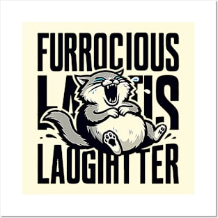 Laughter cat Posters and Art